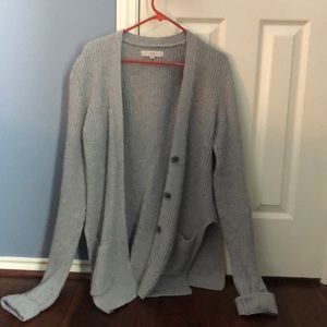 Oversized grey cardigan